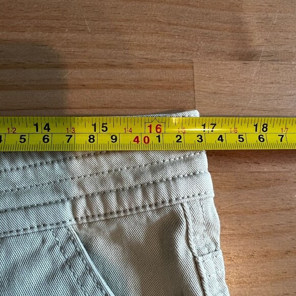 prAna Womens Sancho Mid Rise Short Sz 10 in Chalk Raw Hems Vintage Vibes - Picture 7 of 8